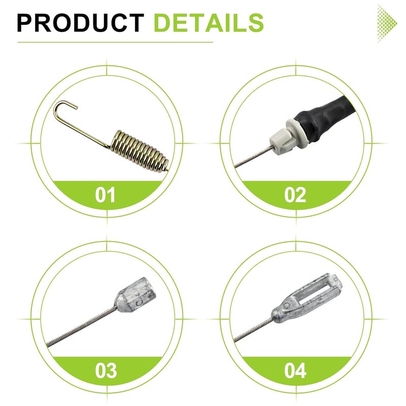 Valorup 54510-VG4-C01 Lawn Mower Engines Drive Clutch Cable Replacement for Honda HRR2162SDA,HRR2162TDA,HRR2162TKA,HRR2163TDA,HRR2164TDA Parts,Replaces 290-982 - Image 5